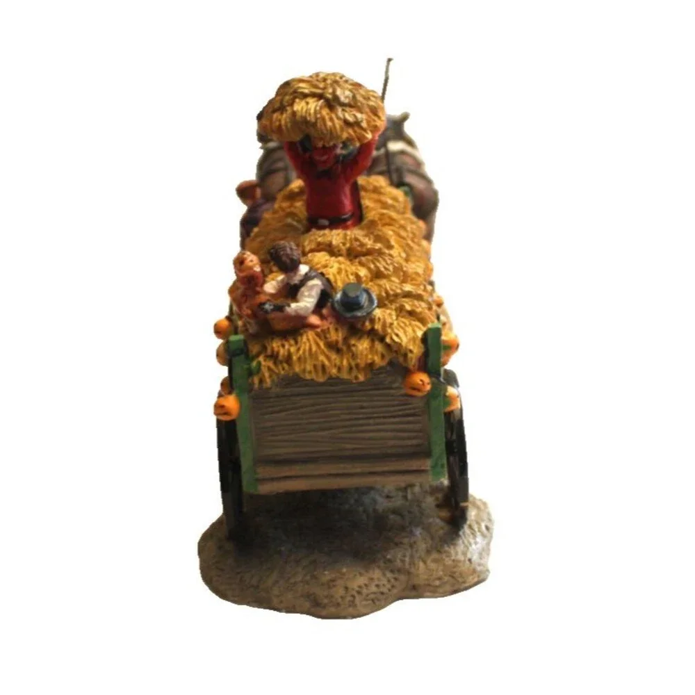 Lemax Spooky Town Halloween Haunted Hayride Horse & Wagon Pumpkin Trick or Treat